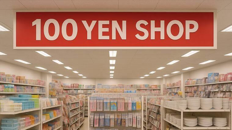 100円ショップの店内