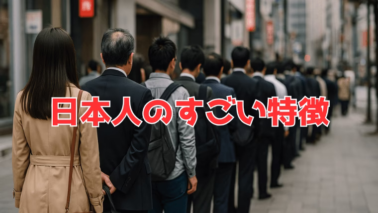 列に並んでいる人々